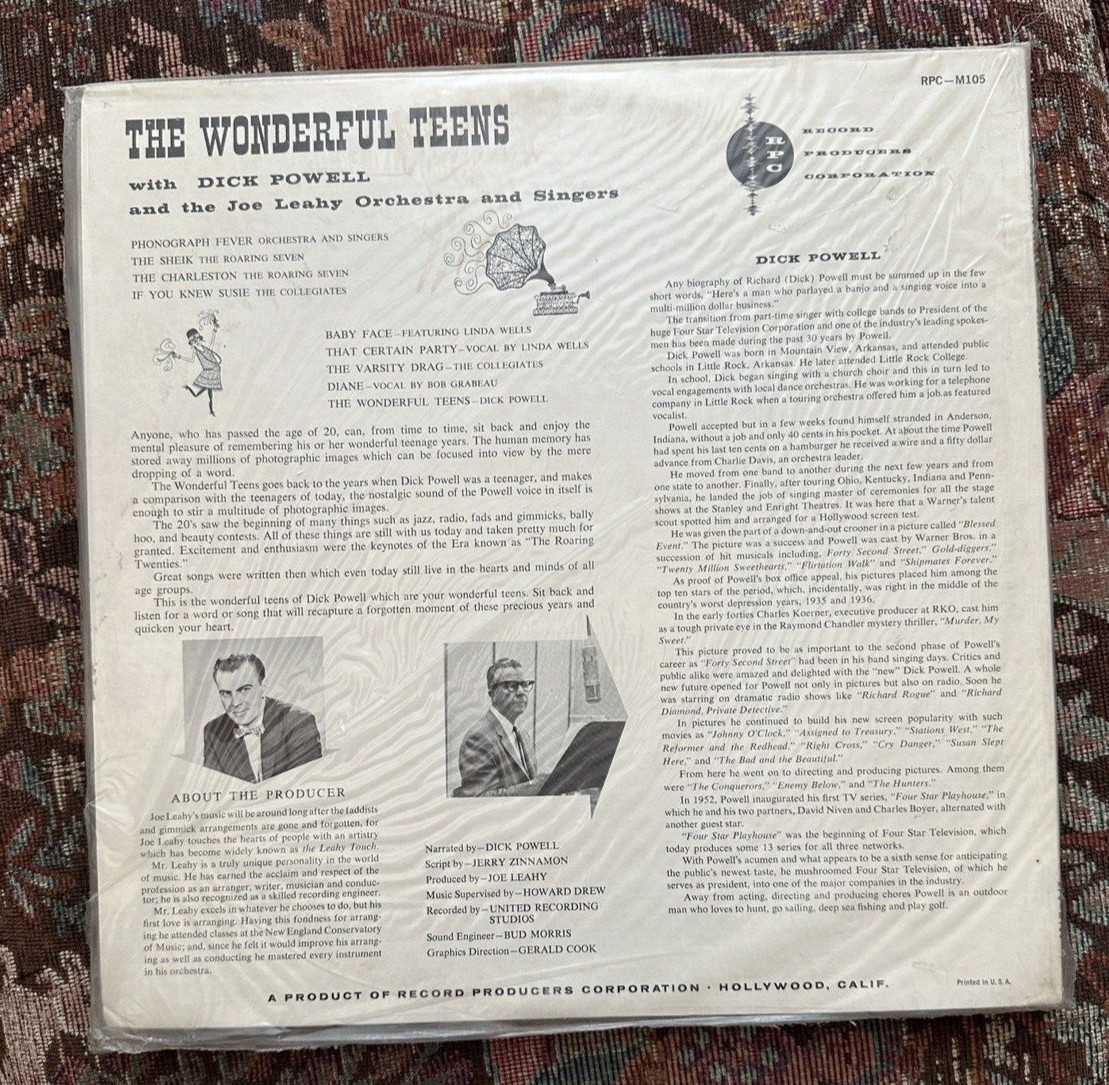 SEALED:  DICK POWELL - The Wonderful Teens - RPC M105 - Image 1