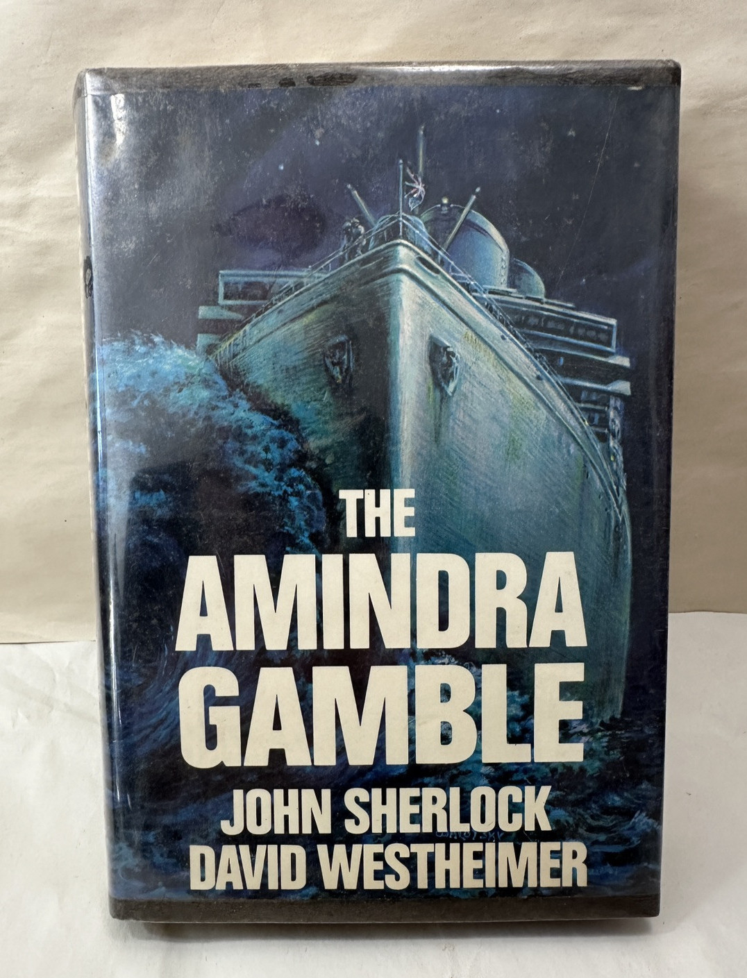 THE AMINDRA GAMBLE By John Sherlock & David Westheimer 1982 DJ / Hardcover