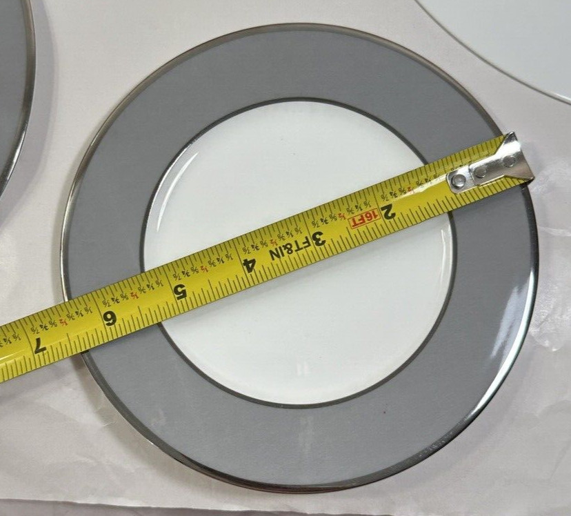 Mikasa Color Studio Grey and Platinum 5-pc Dinnerware Set - Unboxed, Unused - Image 4