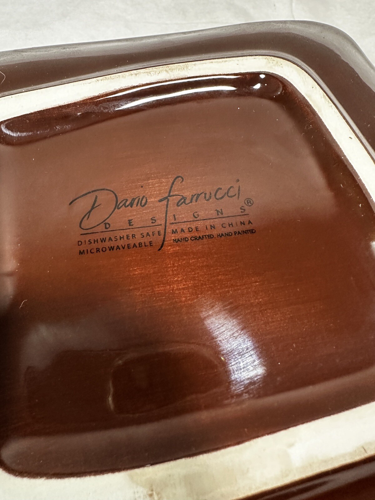 Dario Farrucci Hand Painted Rooster Dinner Plates - 8" - Pottery Farmhouse Décor - Image 3