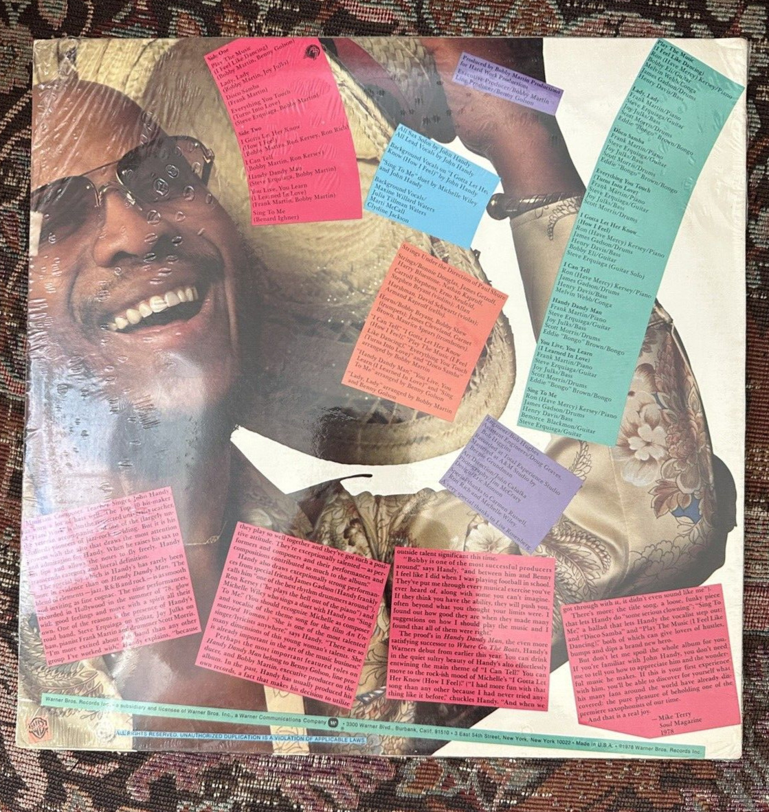 SEALED: John Handy – Handy Dandy Man (1978) - BSK 3242 - Image 1