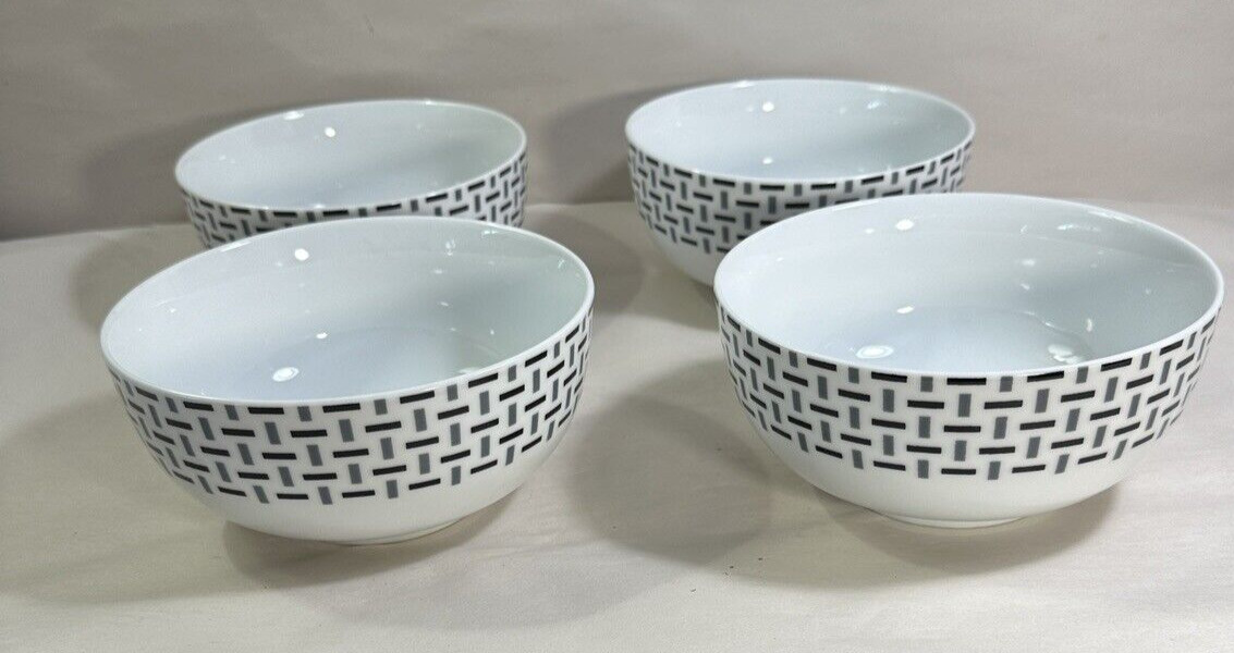 Stella Pattern by Spode Home Cereal Soup Deep Bowls Set of 4