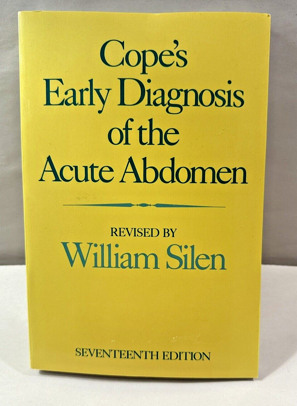 Cope's Early Diagnosis of the Acute Abdomen - 17th ed. - Zachary Cope
