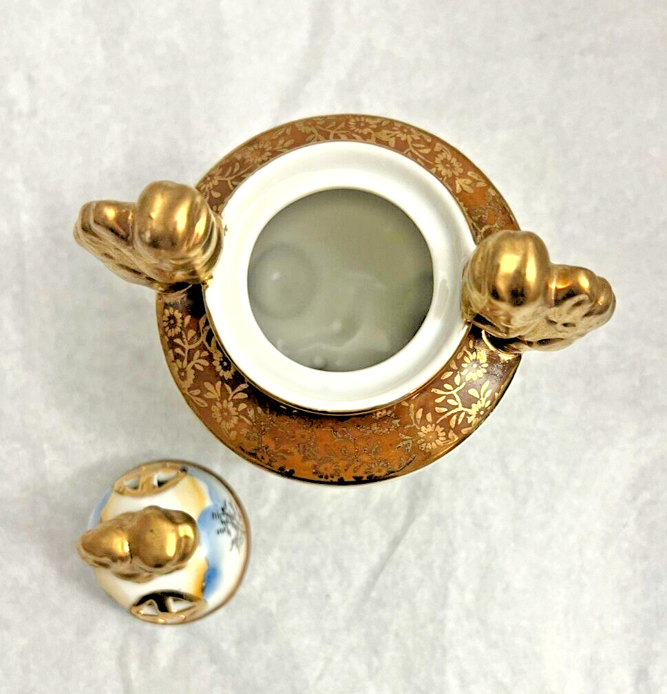 Hand Painted Incense Burner - Made in Japan circa 1970 - Image 6