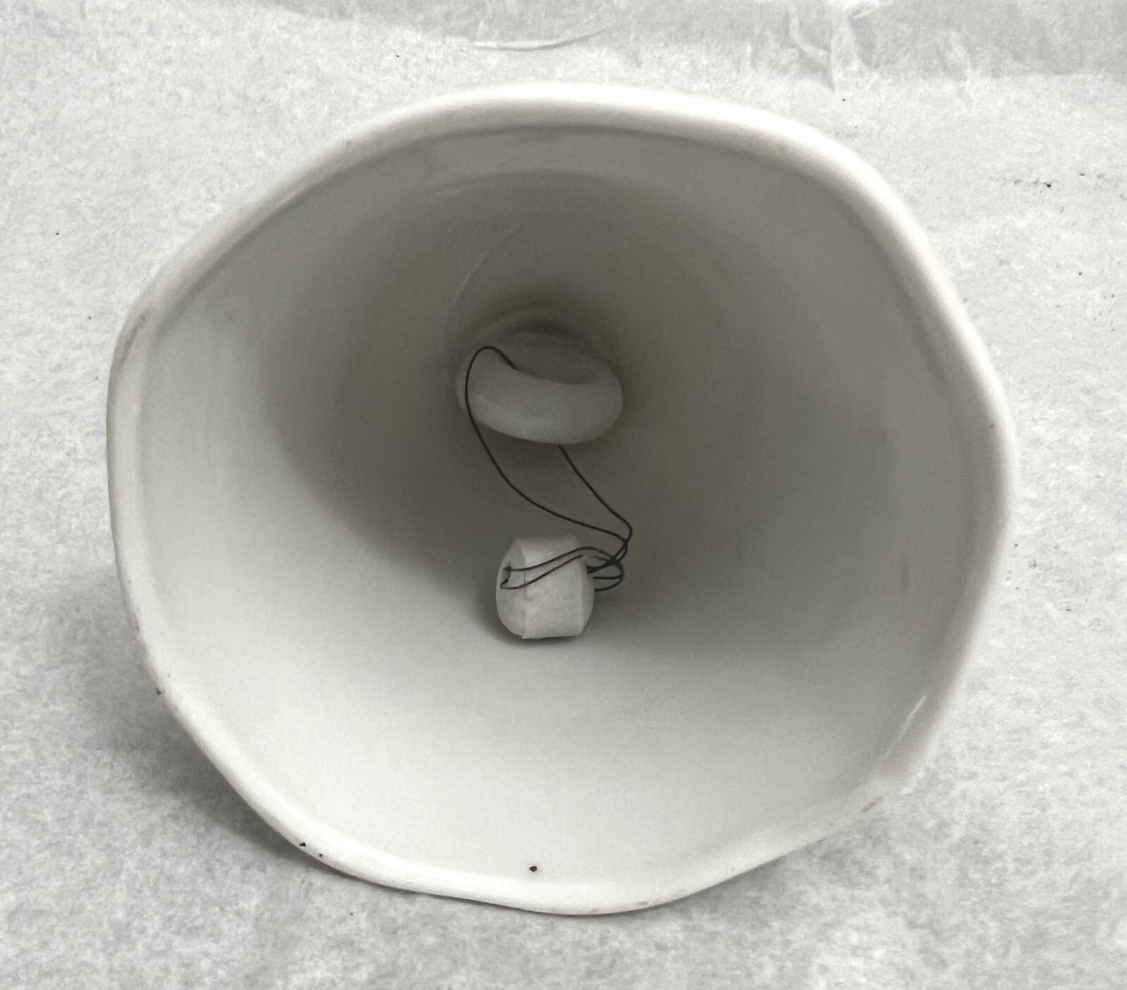 Vintage Travel Souvenir - Boldt Castle Porcelain Bell 4.5" - Thousand Islands NY - Image 2