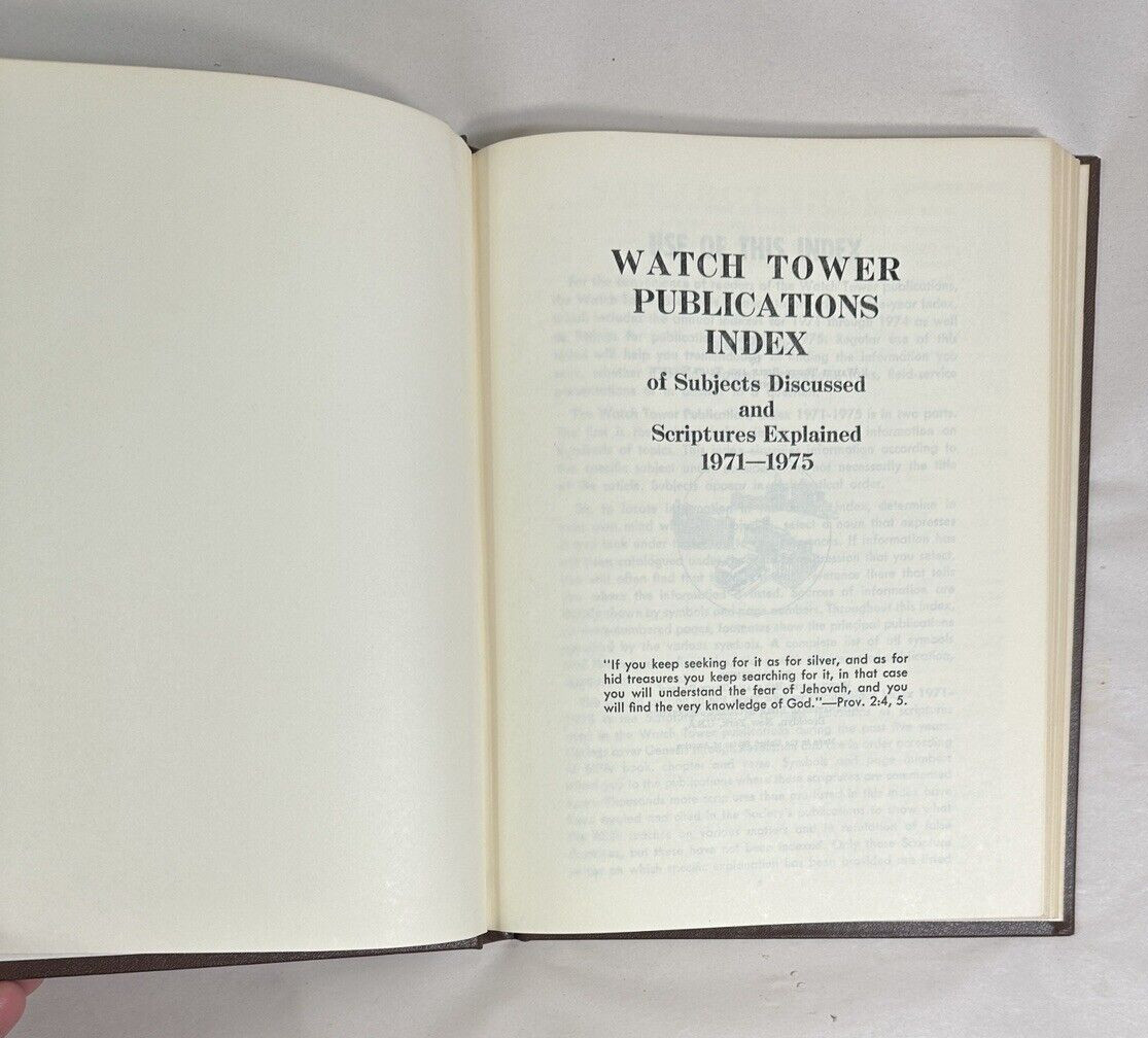 Watch Tower Publications Index of Subjects 1971-1975 - Image 2