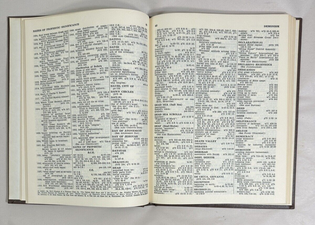 Watch Tower Publications Index of Subjects 1971-1975 - Image 4