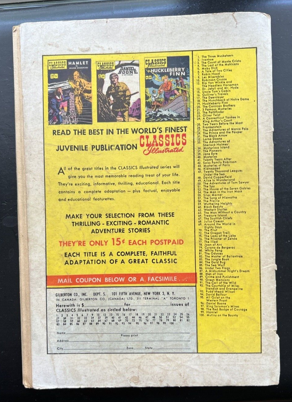 Classic Illustrated #100 1966 Mutiny on the Bounty - Nordhoff & Hall Comic Book - Image 3