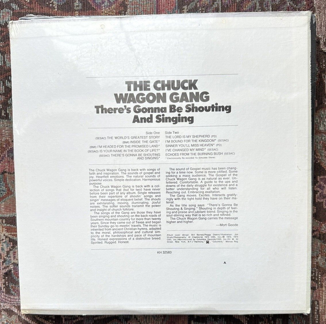 SEALED: The Chuck Wagon Gang - There’s Gonna Be Shouting And Singing - KH 32583 - Image 1
