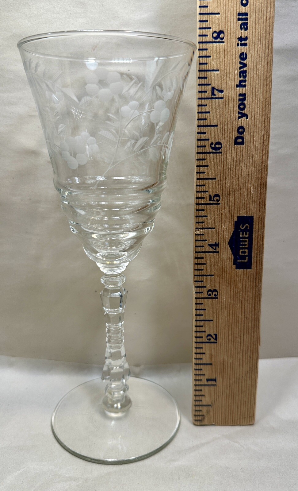 Set of Two (2) Libbey Rock Sharpe Halifax #3005-2 Stemmed Water Goblets - MINT - Image 2