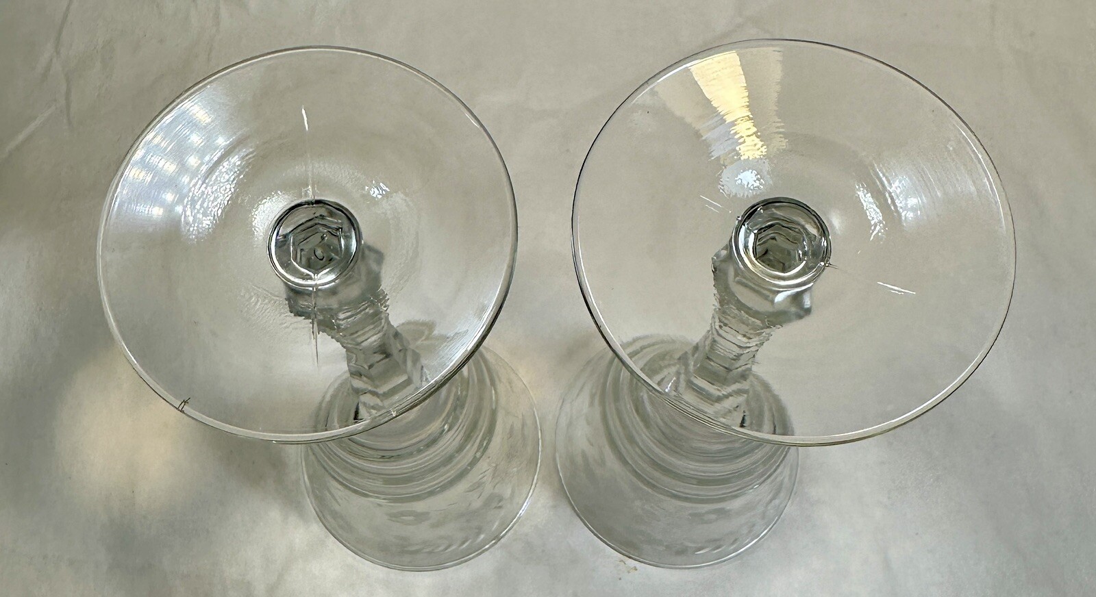 Set of Two (2) Libbey Rock Sharpe Halifax #3005-2 Stemmed Water Goblets - MINT - Image 7