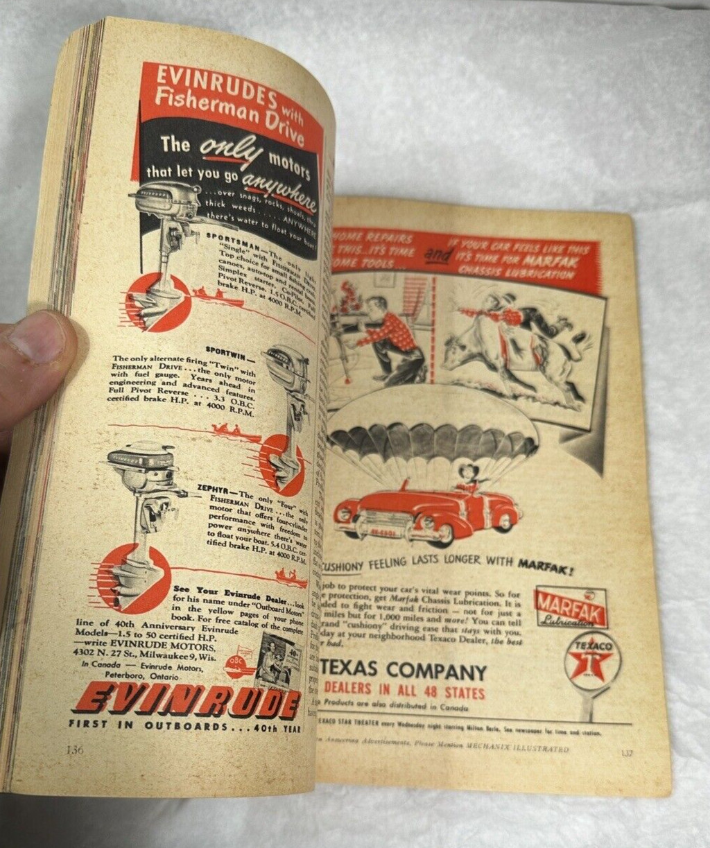 Mechanix Illustrated June 1949 - Kangaroo Bomber Carries Fighter in its Pouch - Image 5