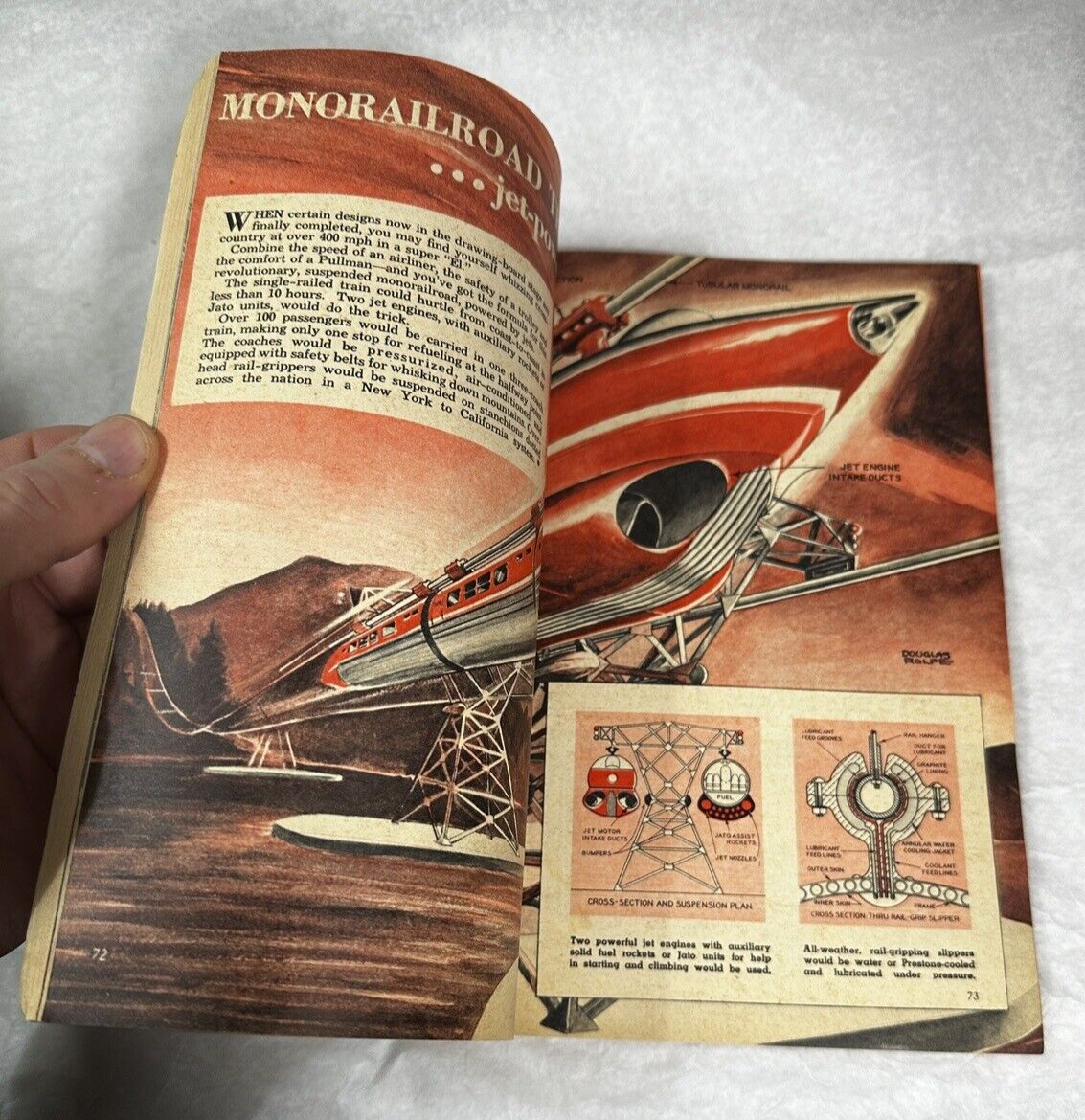 Mechanix Illustrated June 1949 - Kangaroo Bomber Carries Fighter in its Pouch - Image 6