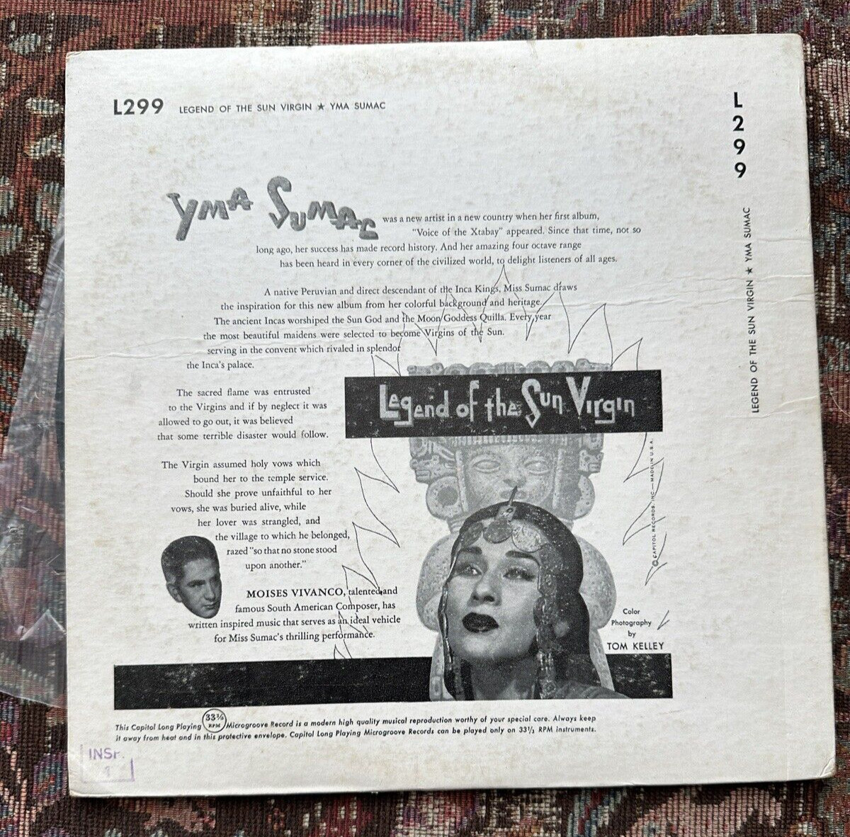 Yma Sumac – Legend Of The Sun Virgin - 10" LP Maroon Label - Capitol L299 - 1952 - Image 6