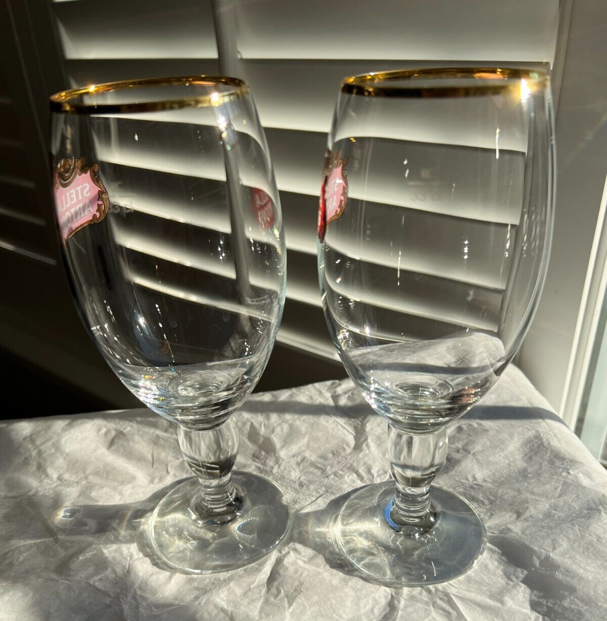 Two Stella Artois Glasses - Image 3