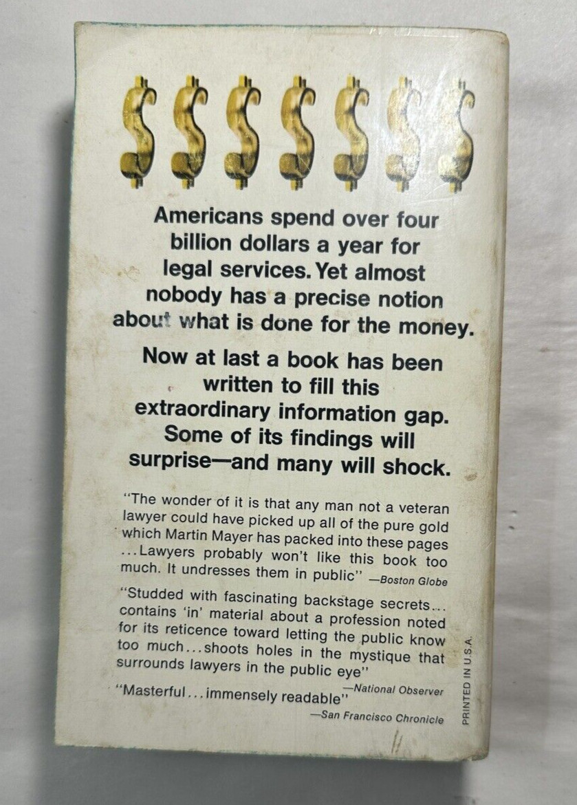 The Lawyers by Martin Mayer - 1967 - Dell Paperback - Image 6