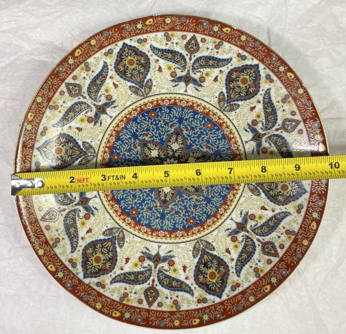 Chinese Porcelain Plate - 10" - Mideastern Motifs - Image 3