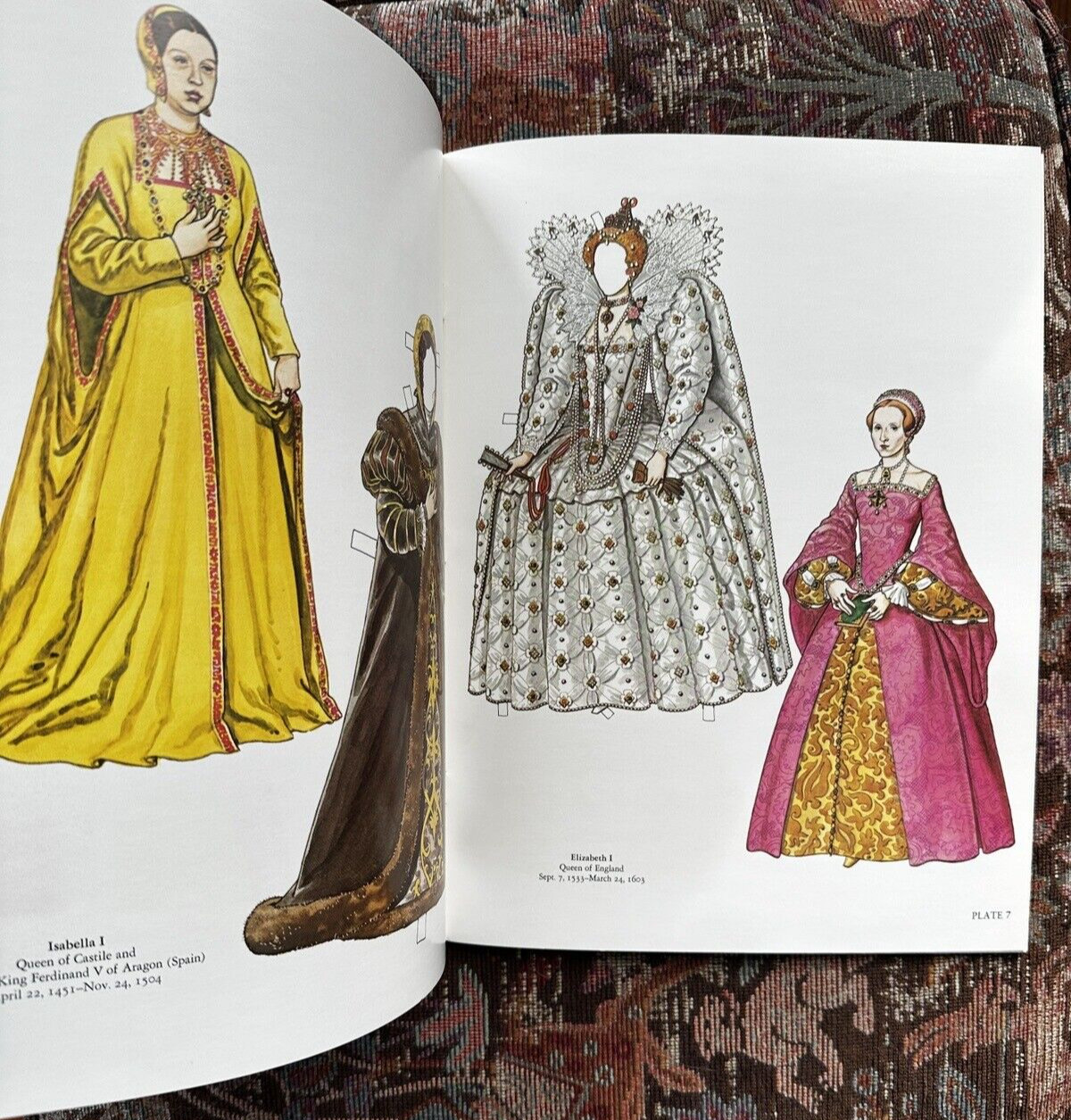 Great Empresses and Queens Paper Dolls In Full Color By Tom Tierney 1982 New VTG - Image 2