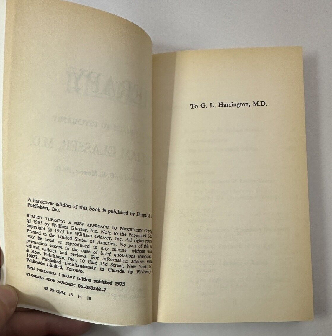Reality Therapy - William Glasser, MD - 1975 - Image 1