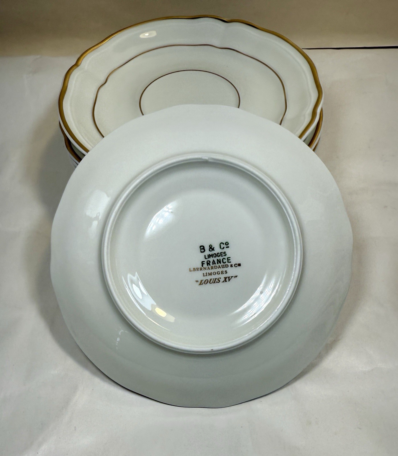 Set of 8 Limoges L.Bernardaud Louis IV Tea Saucers - 5-5/8" - New Without Tags - Image 3