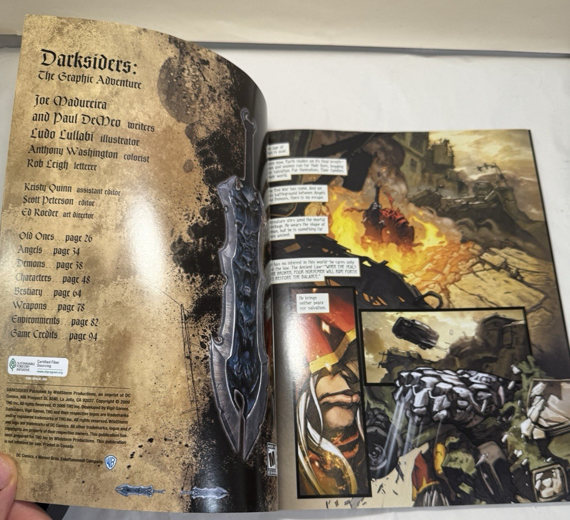 Darksiders Graphic Novel Art Book with Poster - Image 1