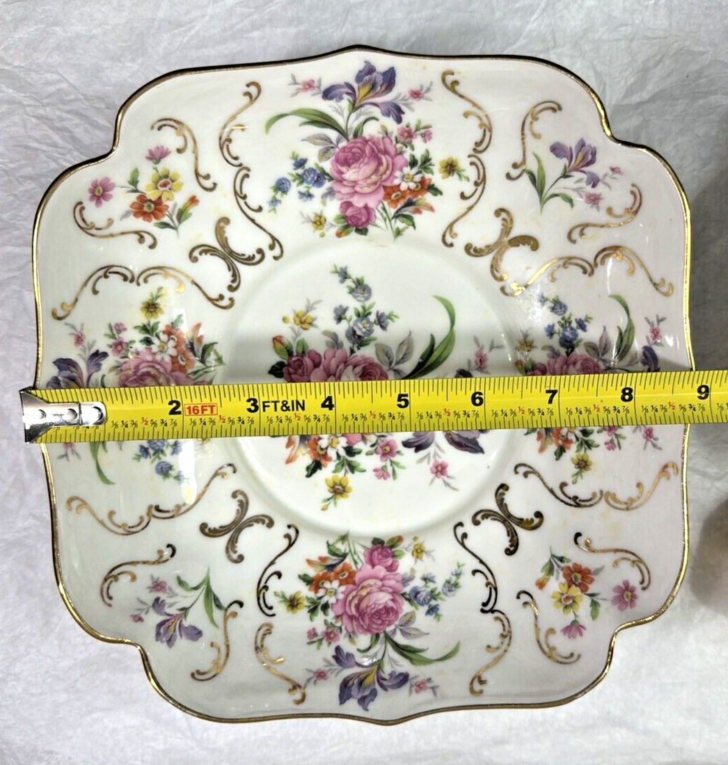 France Louis Lourioux Foecy Serving Bowl and Ladle - Gold Trim - Immaculate - Image 8