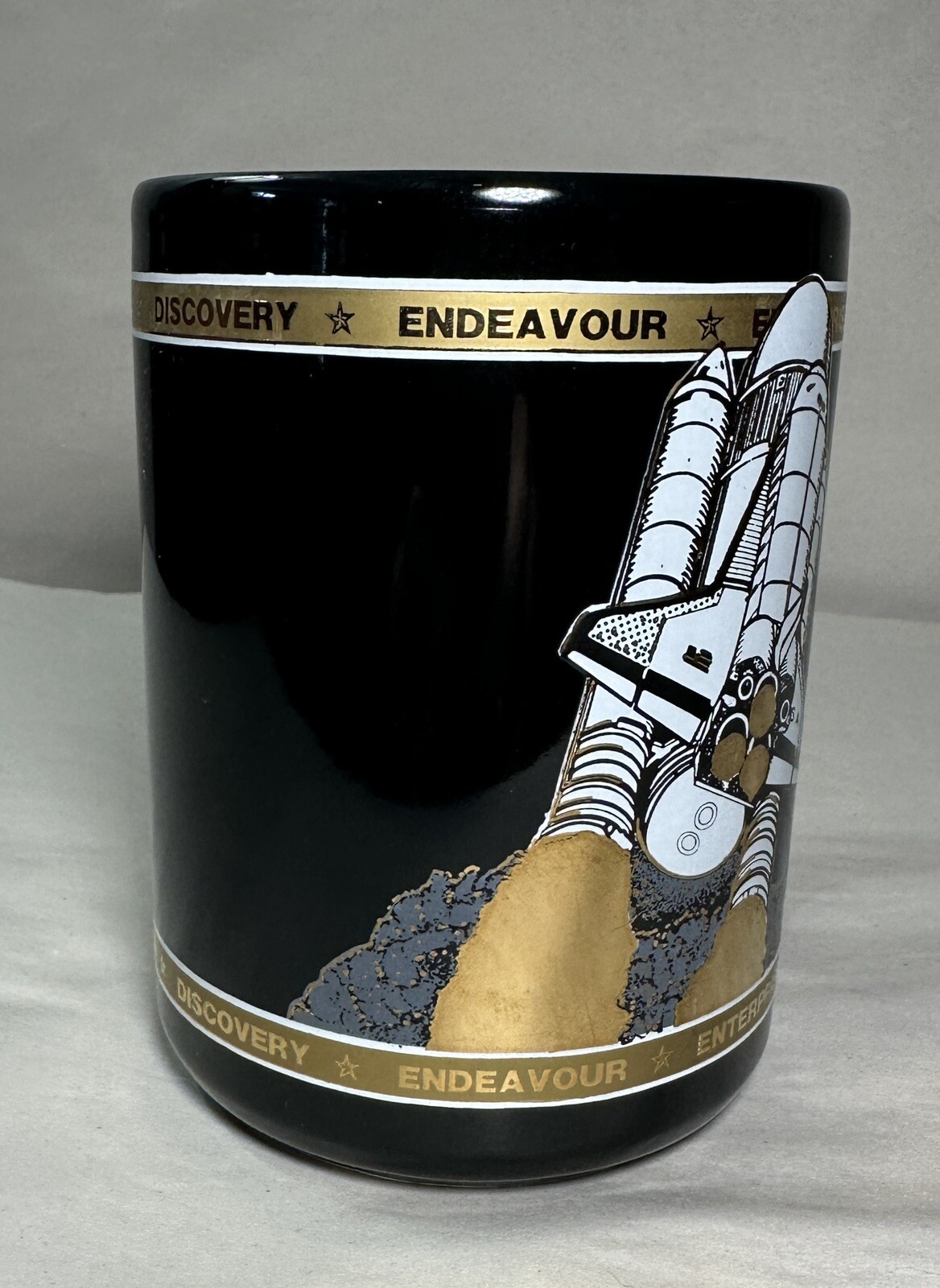 Thiokol Corp. Space Operations Space Shuttle Mug - 22K Gold Silkscreen Ceramic - Image 2