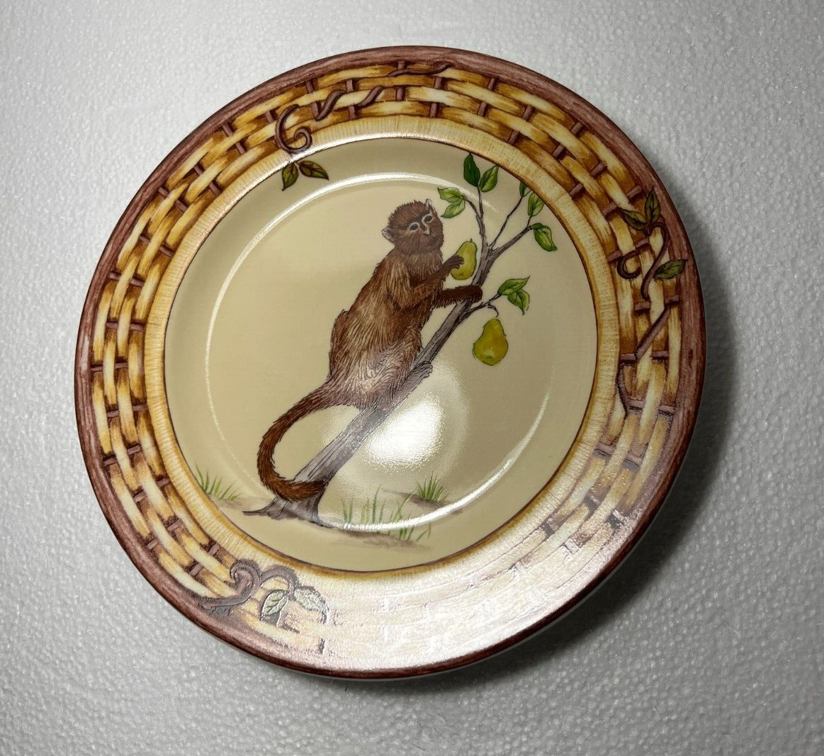 One American Atelier Monkey Fruit Dessert Salad Plate 8" - Image 2