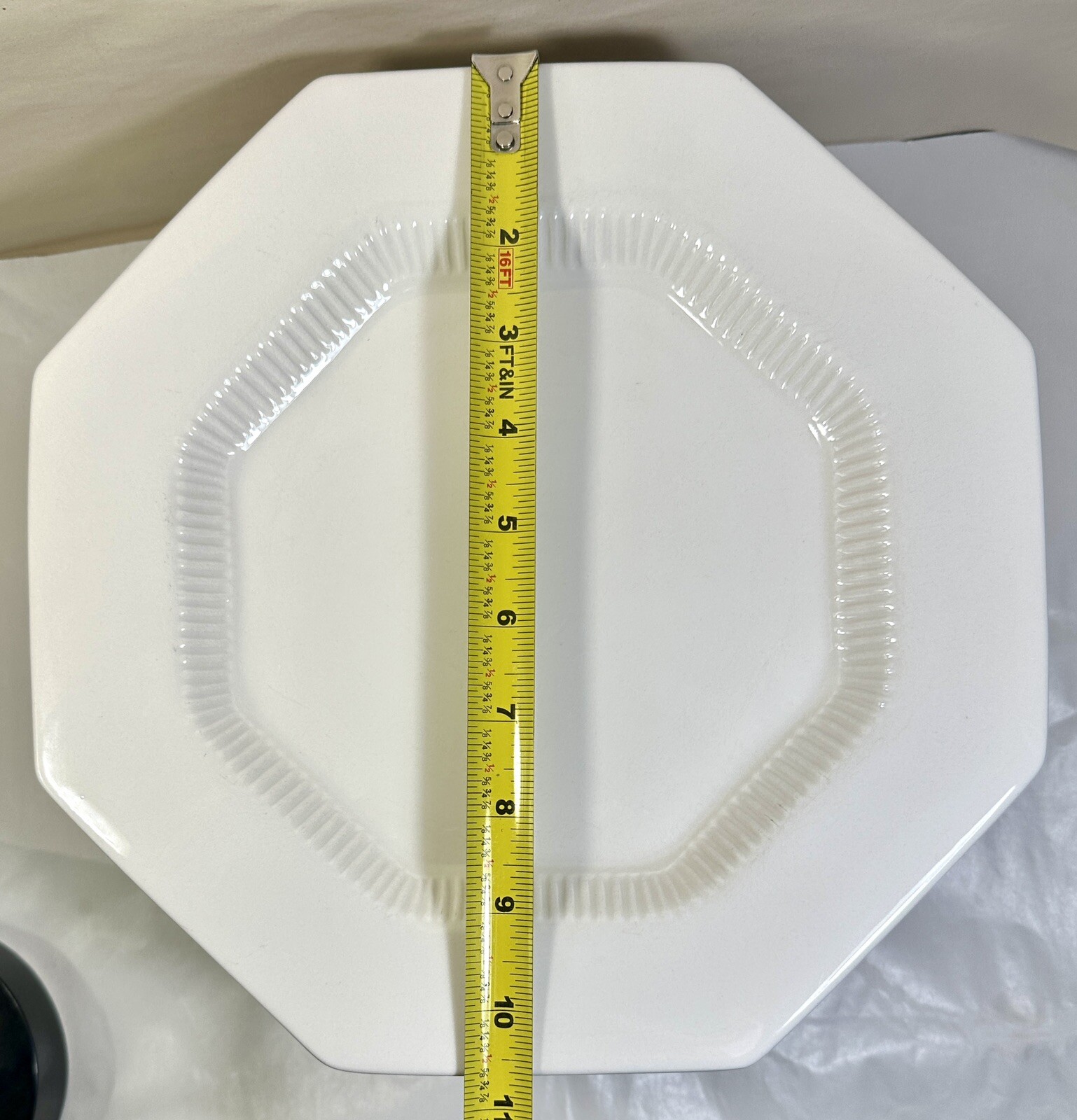 Independence Ironstone Interpace Dinner Plate - 10-5/8" - Immaculate - White - Image 4