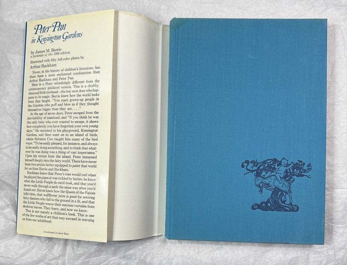 Peter Pan in Kensington Garden JM Barrie ARTHUR RACKHAM Facsimile Of Original - Image 1