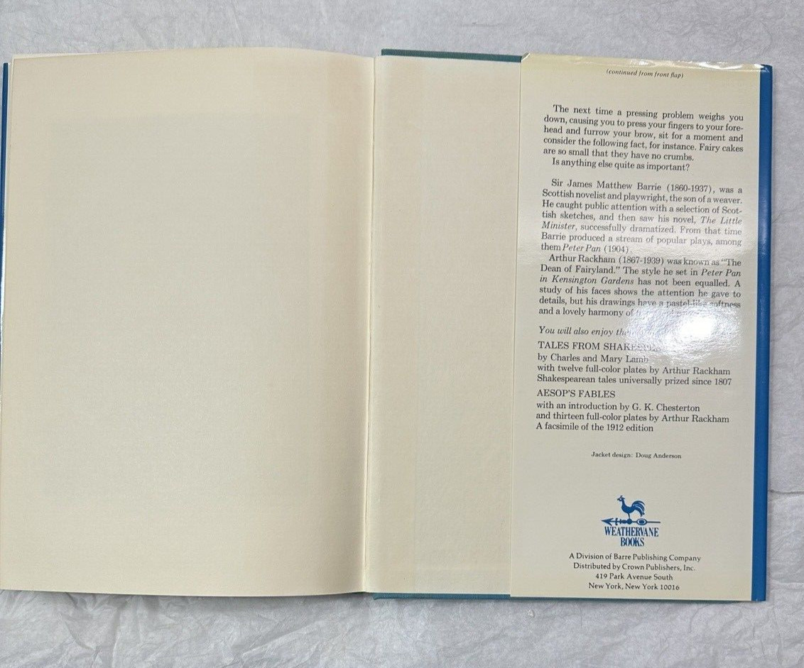 Peter Pan in Kensington Garden JM Barrie ARTHUR RACKHAM Facsimile Of Original - Image 6