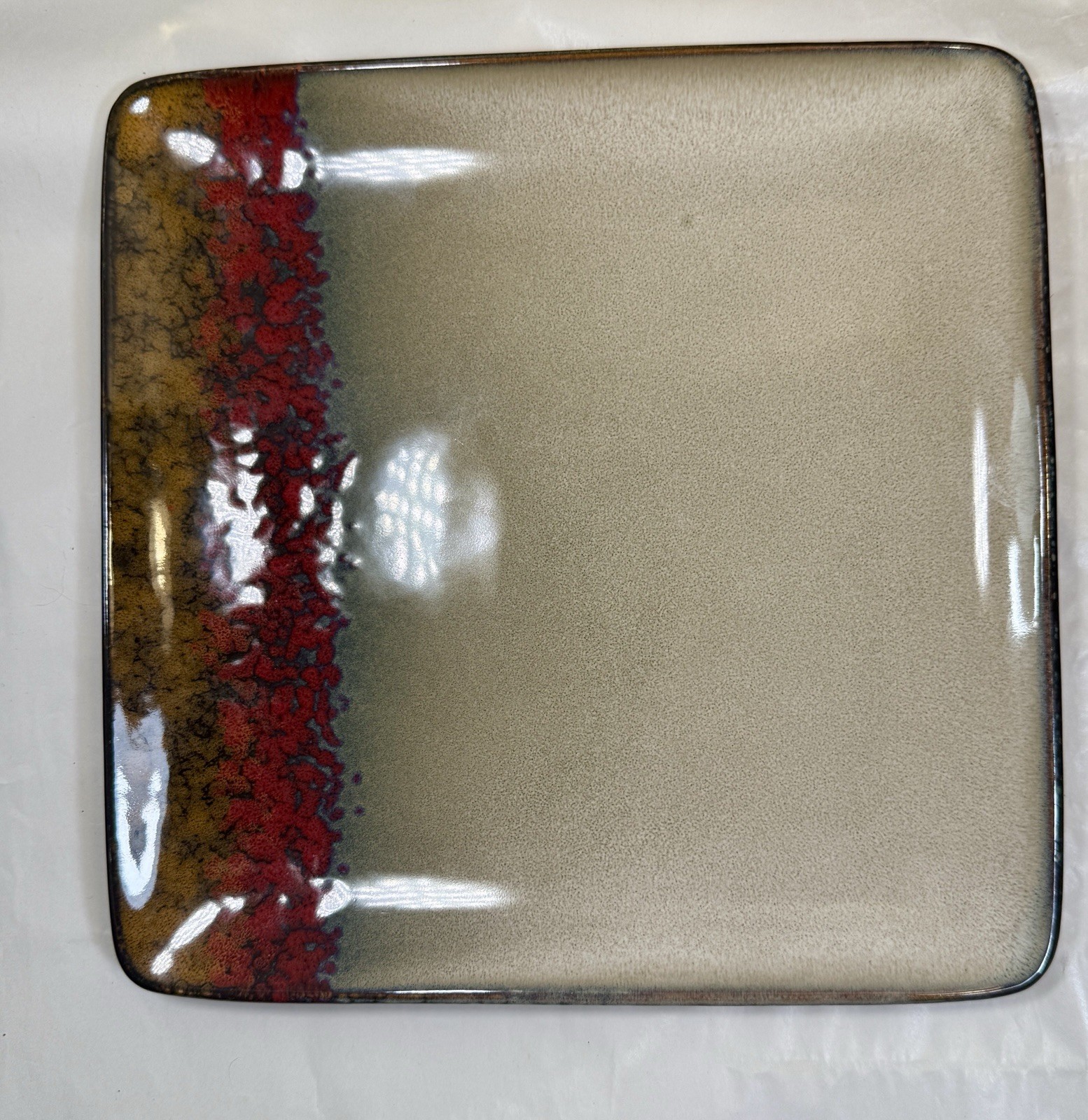 Four Broyhill Stoneware Salad / Bread / Dessert Plates 8 3/4” Square - Unused - Image 2