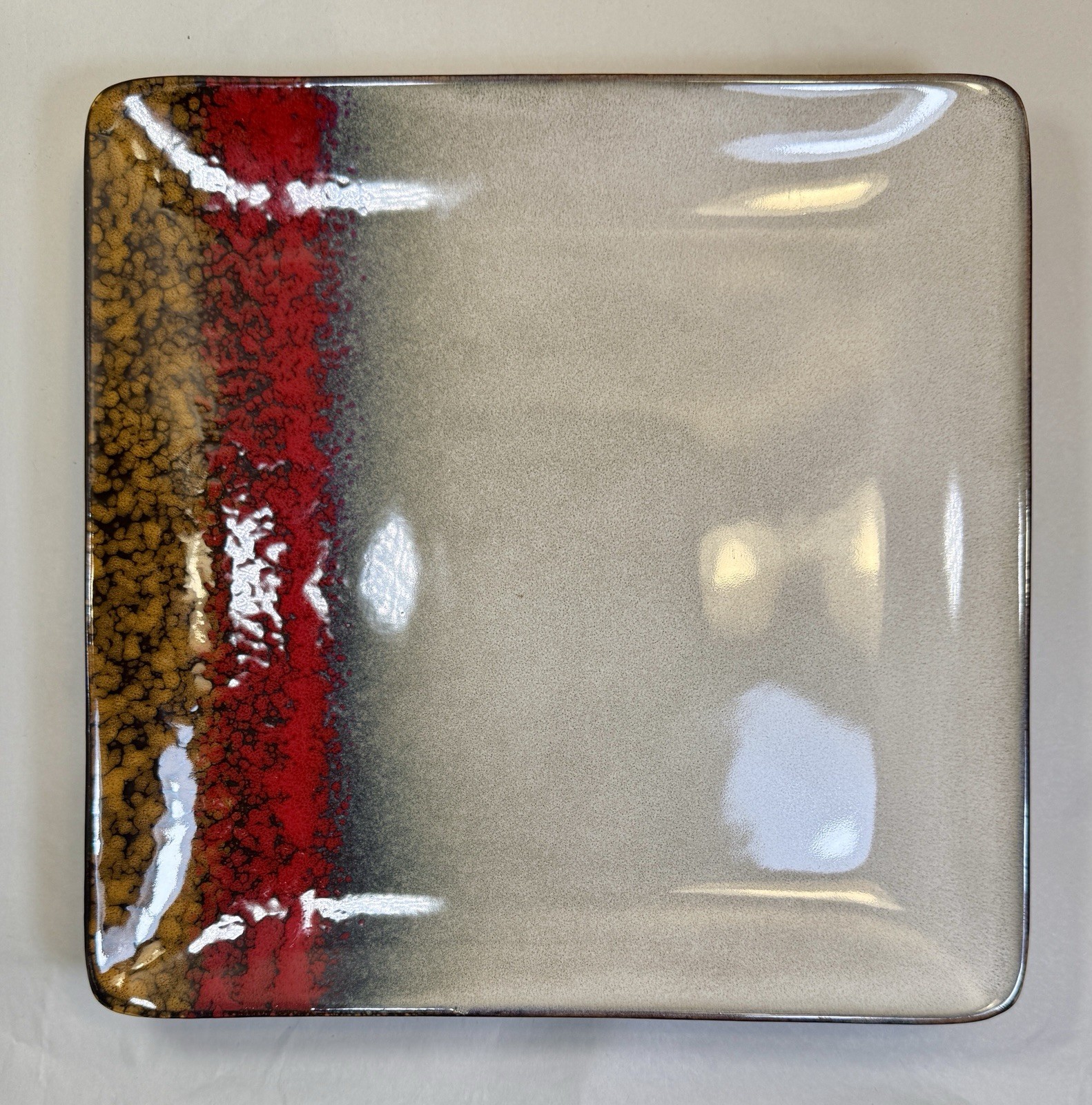 Four Broyhill Stoneware Dinner Plates 10 1/2” Square - Unused - Image 3