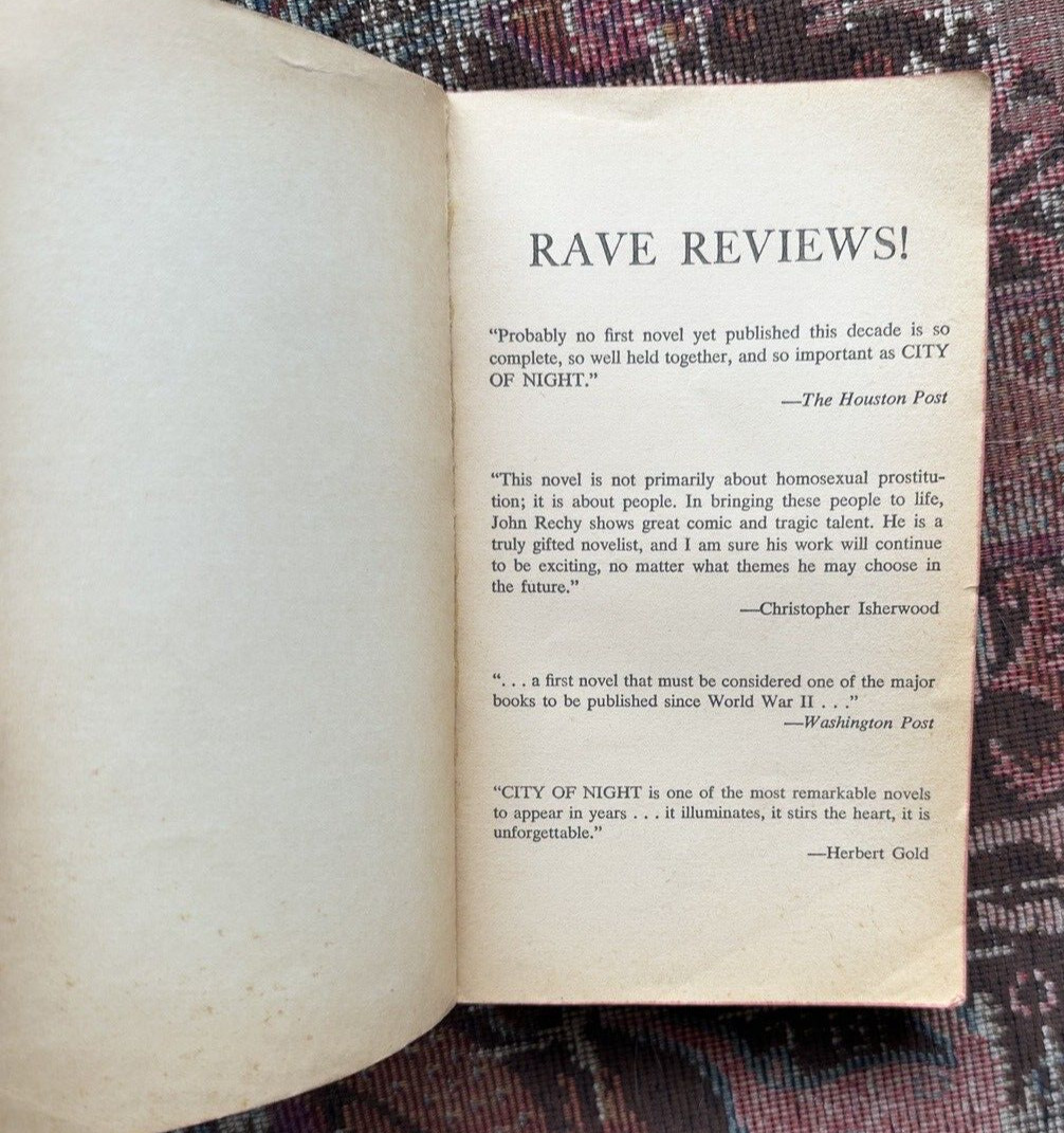 City of Night - First Paperback Edition, 2nd Printing - 1964 - John Rechy - Image 2