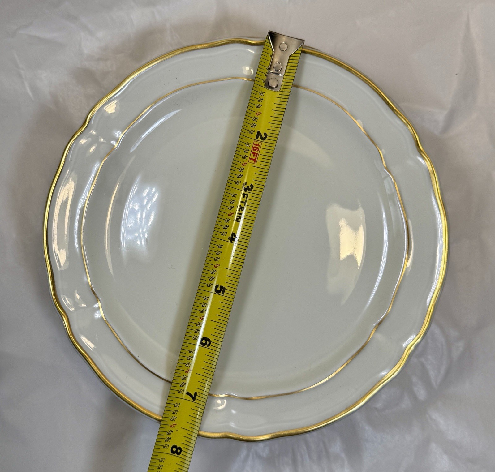 Set of 10 Limoges L.Bernardaud Louis IV Dessert / Pie Plates - 7-5/8" - Image 2