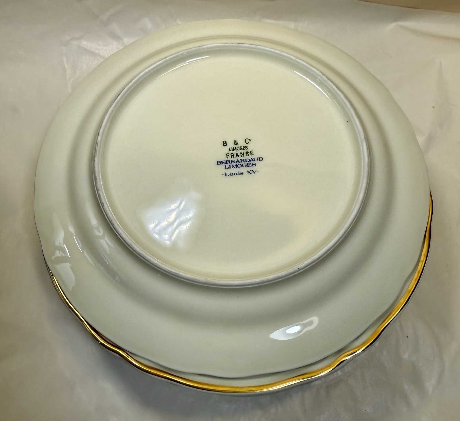 Set of 10 Limoges L.Bernardaud Louis IV Dessert / Pie Plates - 7-5/8" - Image 4