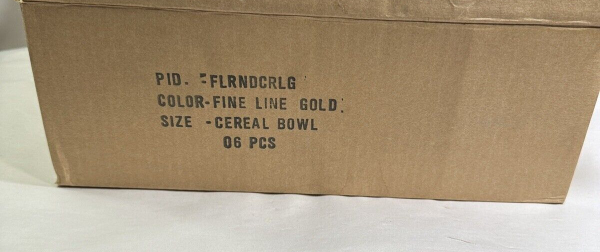 Six Charter Club Grand Buffet Gold Cereal Bowls - New With Tags, Still Wrapped - Image 9