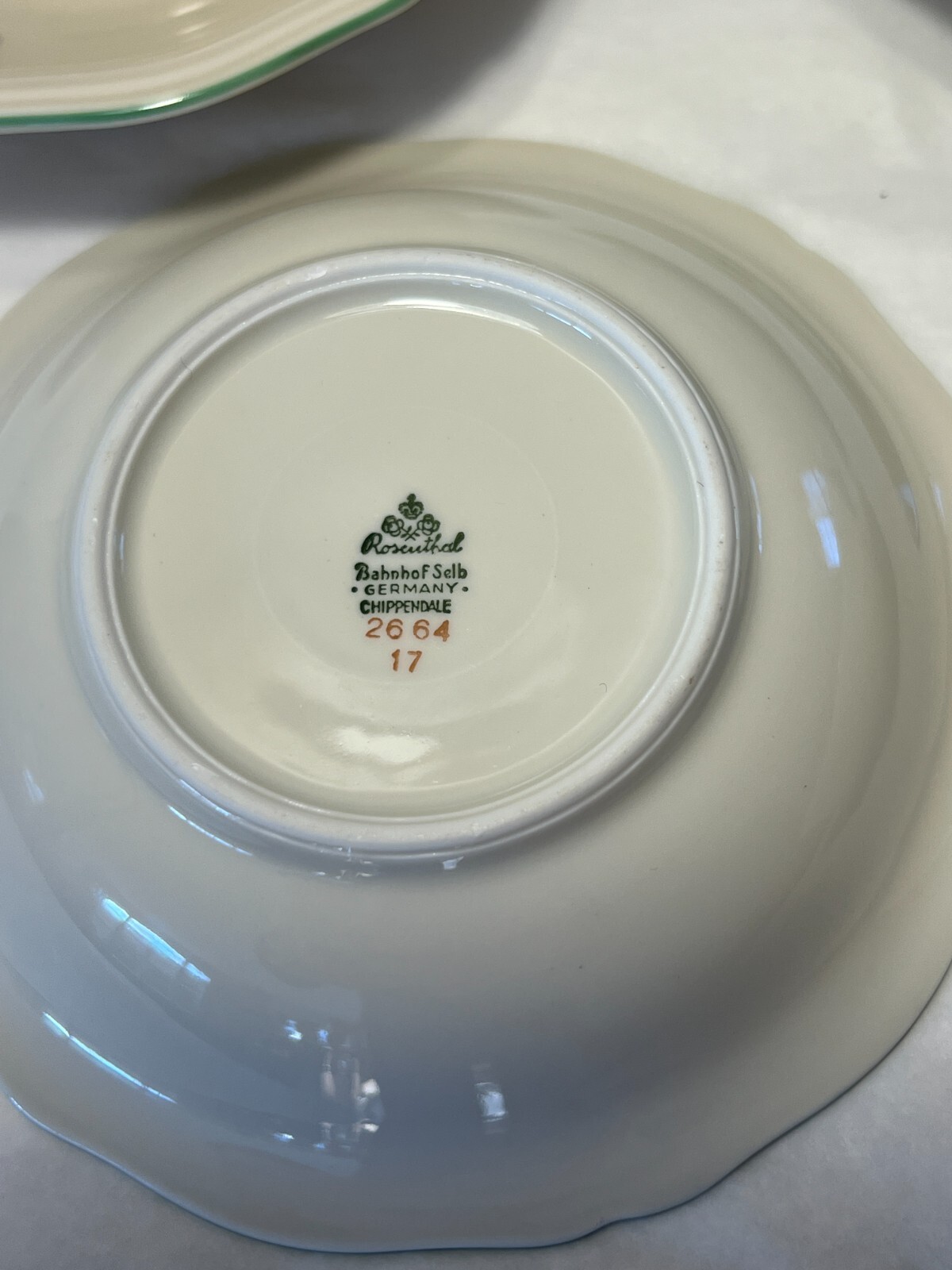 Set of 4 Rosenthal Continental Bahnhof Selb Germany Chippendale Bowls 5 1/4 inch - Image 2