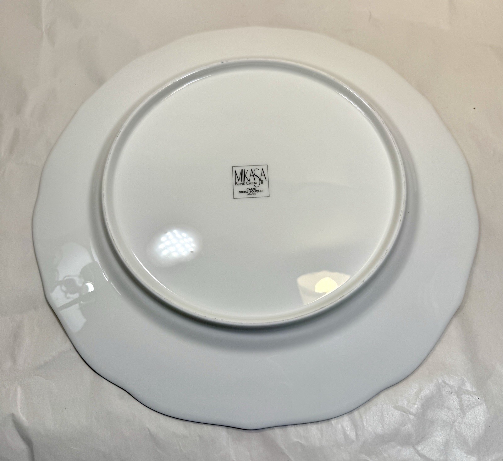Mikasa Bridal Bouquet Chop Plate - 12-1/8" - CAP08 - Japan - Immaculate - Image 3