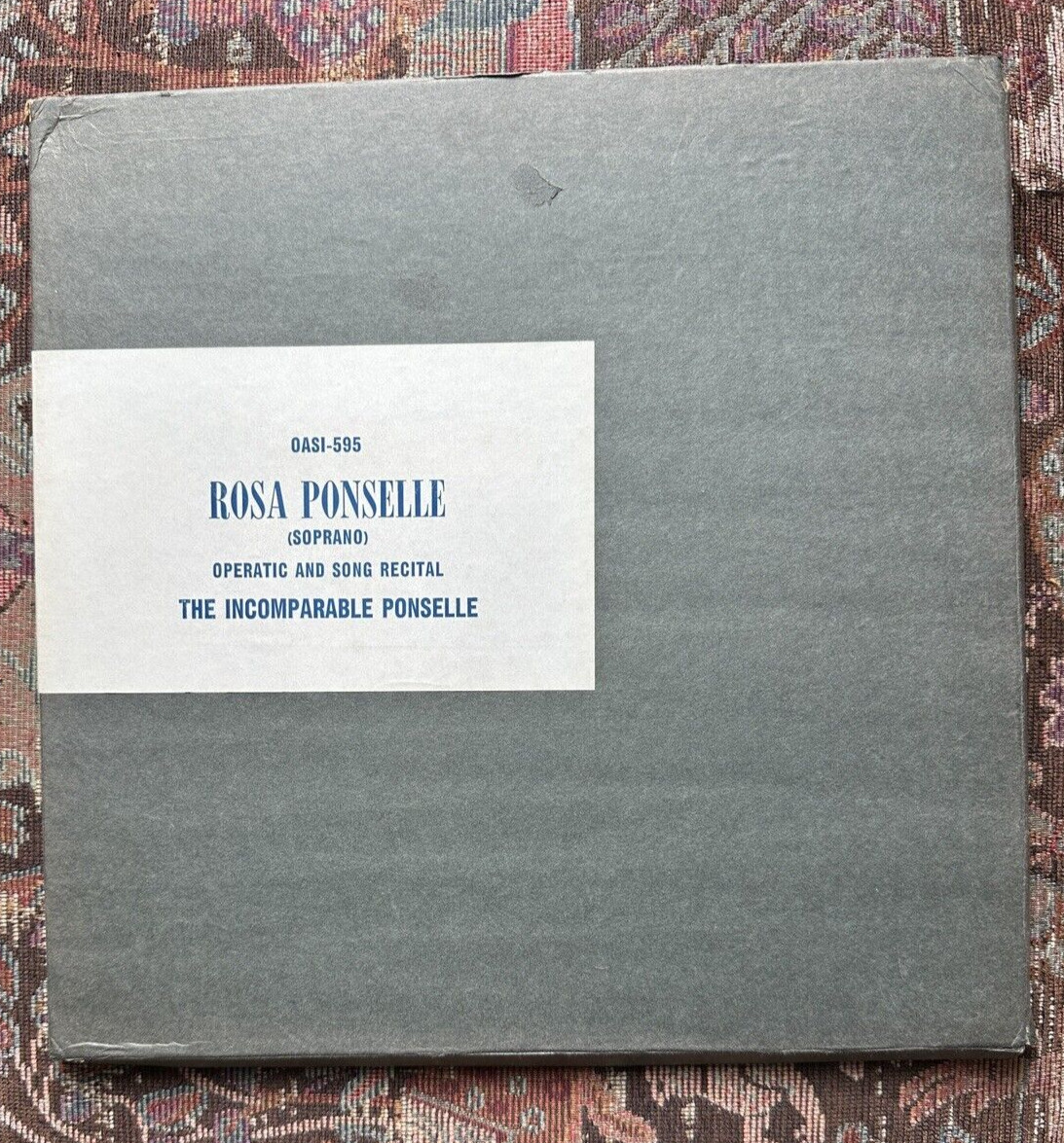 Rosa Ponselle - Incomparable Ponselle - Operatic & Song Recital - OASI - 6 LPS - Image 2