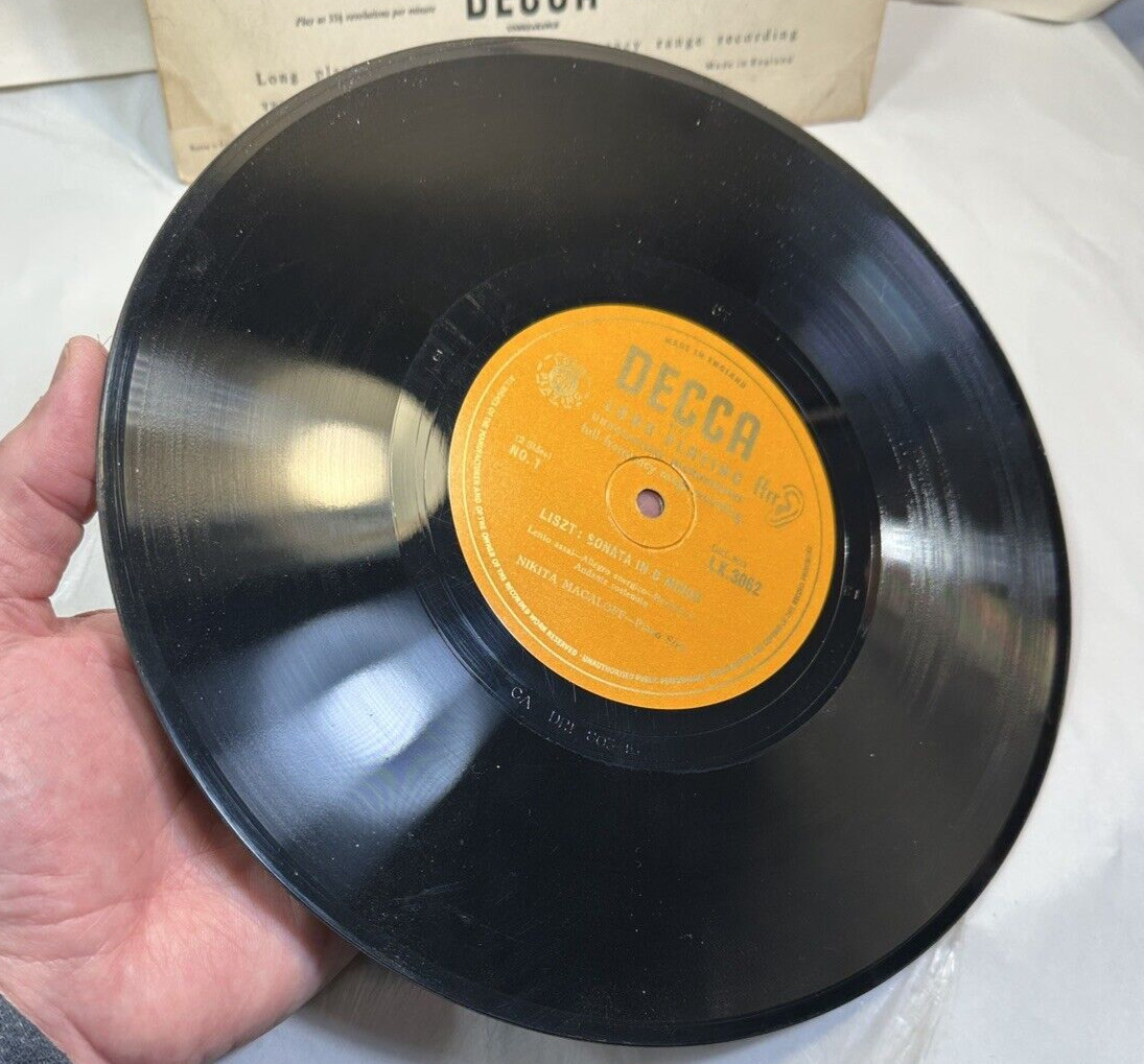 Nikita Magaloff Liszt Sonata in B Minor - Decca LX 3062 - November 1951 - 10" LP