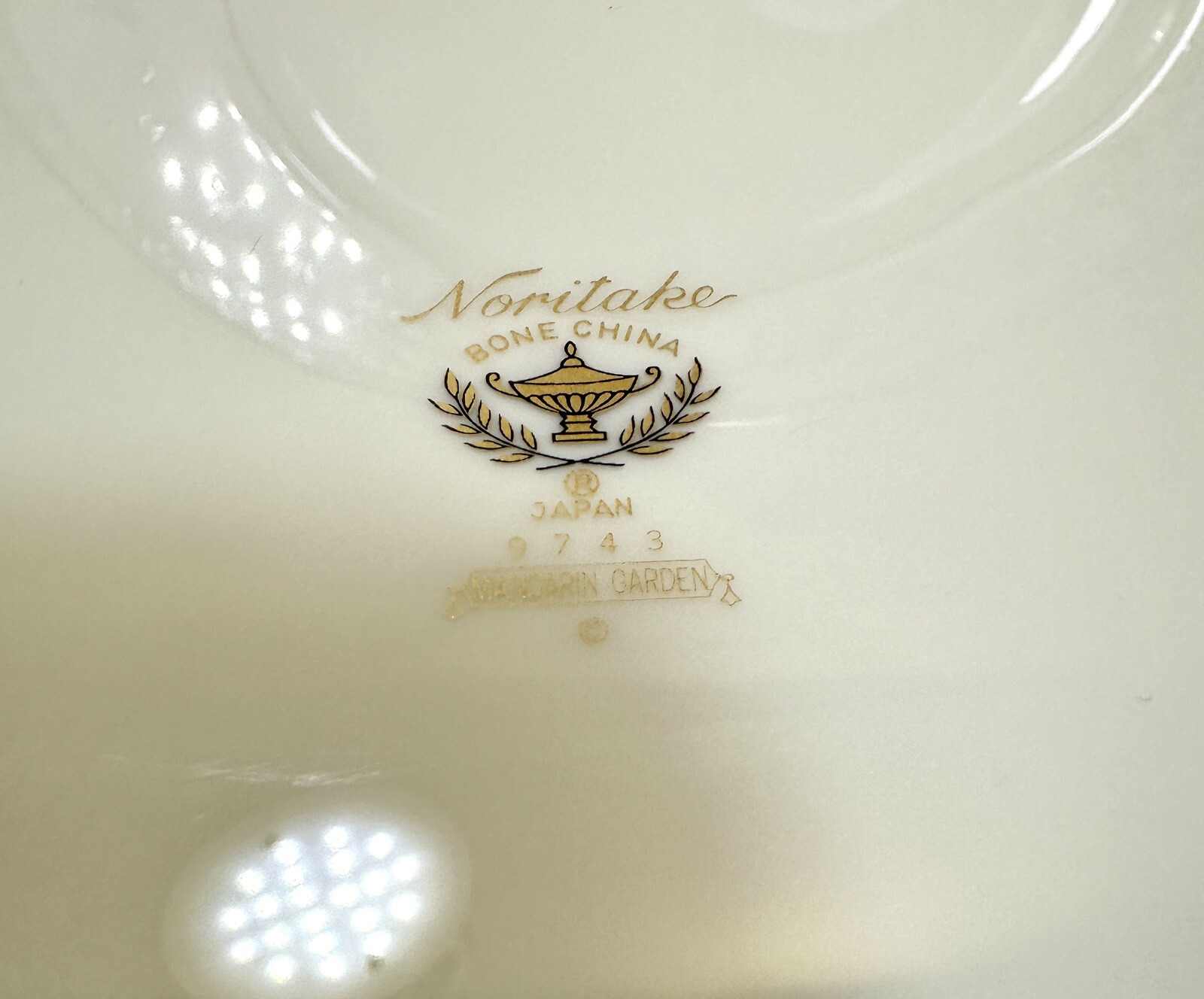 Set of Five NEW Noritake Mandarin Garden Dinner Plates 10-5/8" - Unboxed Mint - Image 6