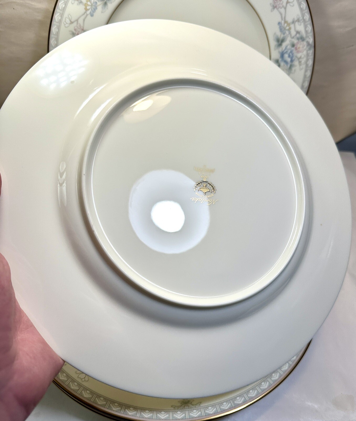 Set of Five NEW Noritake Mandarin Garden Dinner Plates 10-5/8" - Unboxed Mint - Image 9