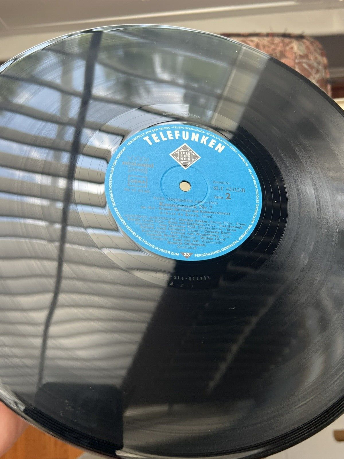 Paul Hindemith Die 7 Kammermusiken  - Telefunken – SLT 43110/12-B - Image 7