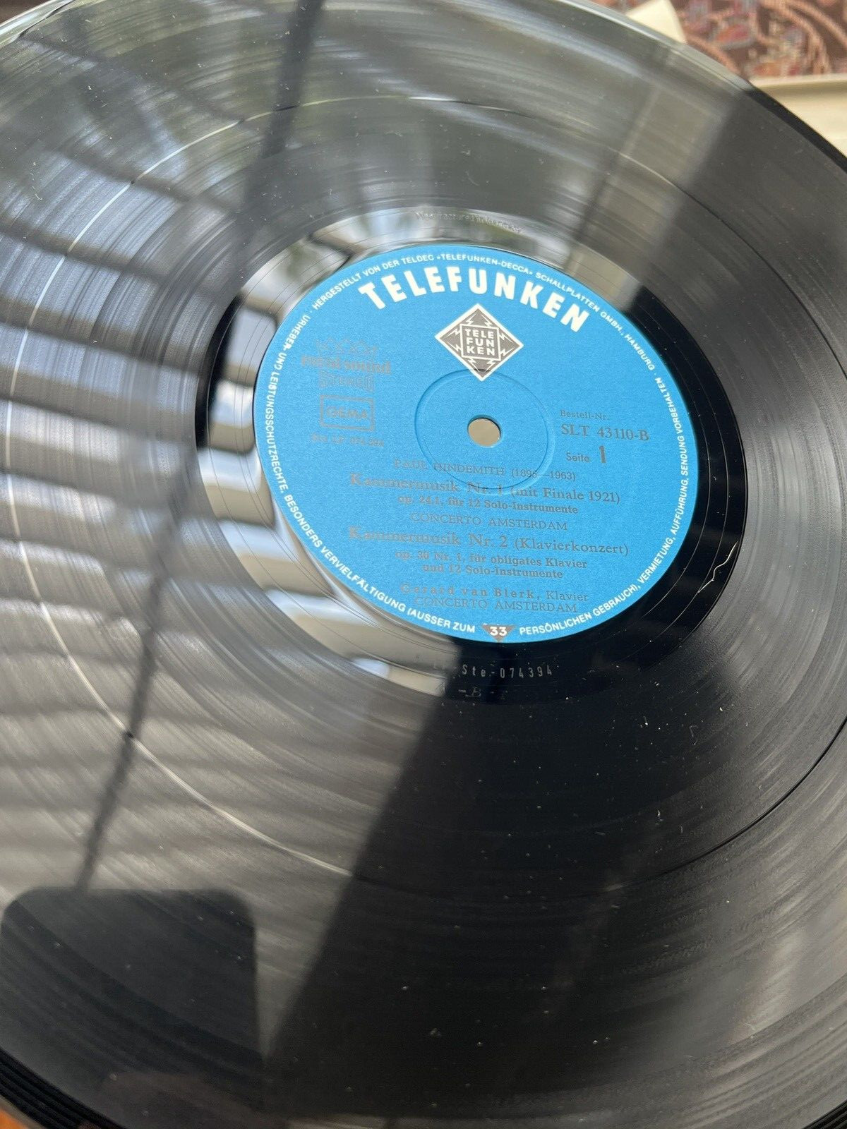 Paul Hindemith Die 7 Kammermusiken  - Telefunken – SLT 43110/12-B - Image 8