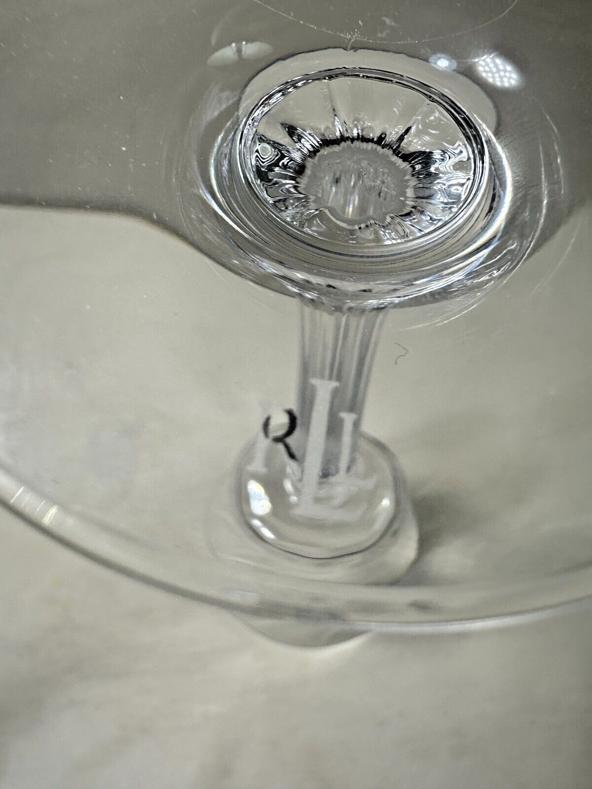 Ralph Lauren Garland Crystal Wine Water Goblet - 9" Tall - Image 2