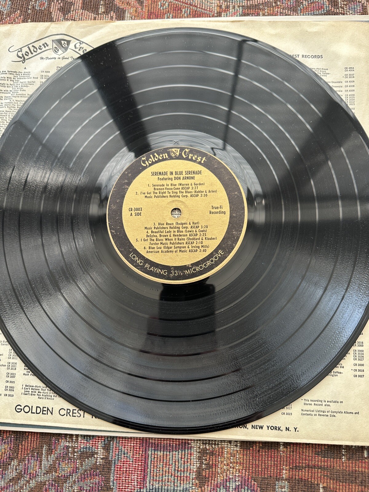 Serenade in Blue Serenade with Don Arnone - Golden Crest CR 3003 - Image 3