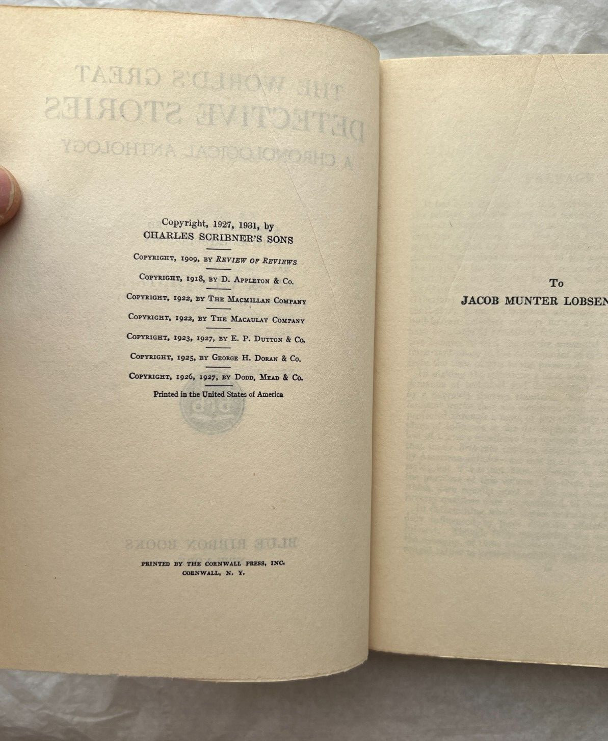 The World's Great Detective Stories -- S.S. Van Dine  - 1931 - Image 3
