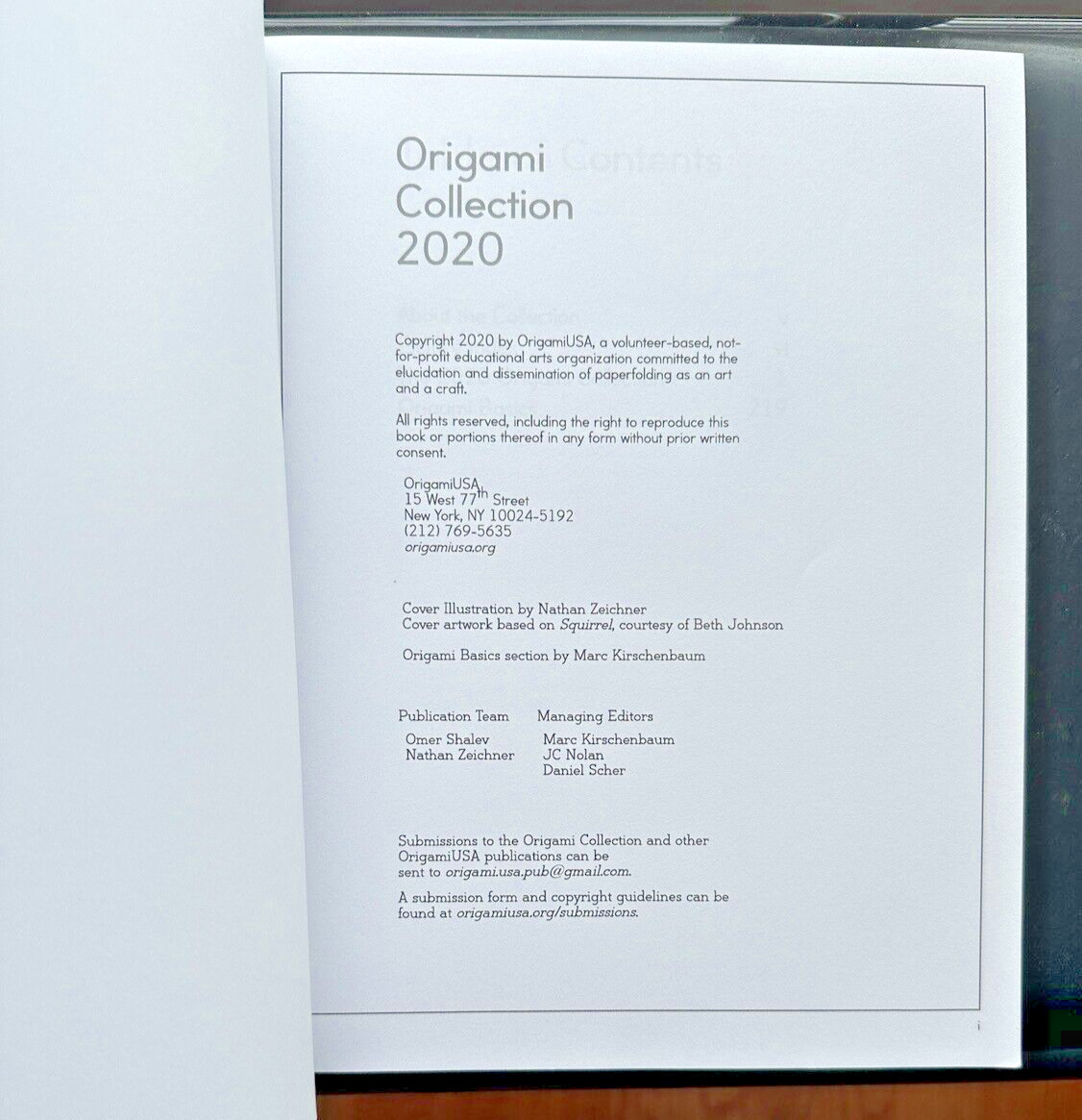 Origami Collection 2020 - OrigamiUSA - Image 1