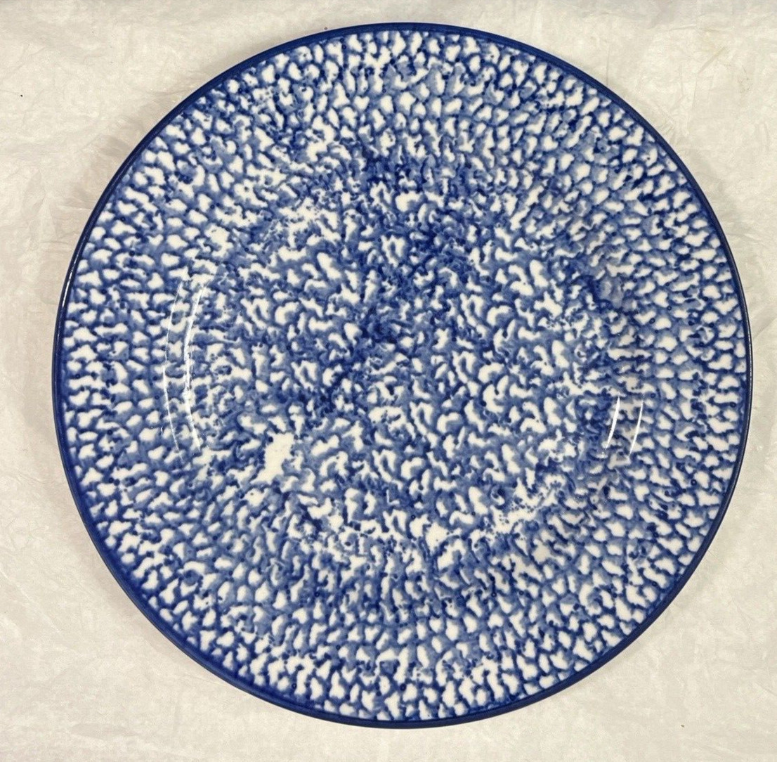 Montgomery Ward Newport Spongeware Dinner Plate 10 1/2" - Immaculate - Image 4